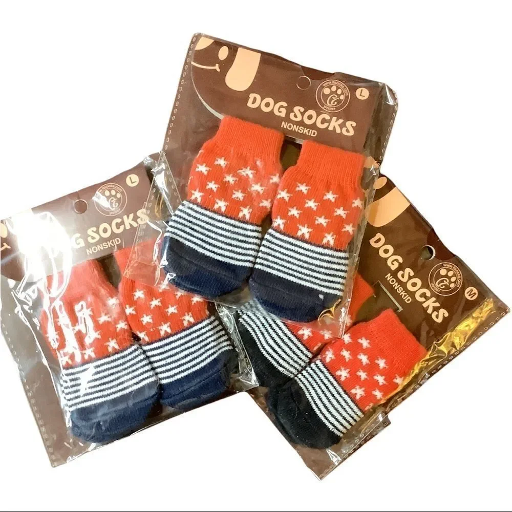 Patriotic Non-Slip Dog Socks